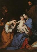 Jusepe de Ribera The Holy Family with Saints Anne & Catherine of Alexandria oil painting